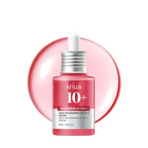 ANUA 10% Niacinamide+ 4% TXA Serum, Ceramide, Hyaluronic Acid, Tranexamic Acid, Vitamin B12 Natural color, Korean Glass Skin, Fragrance-Free, Dark Spot Serum, Korean Skincare,...
