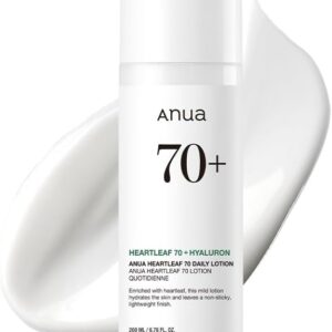 Anua Heartleaf Daily Lotion, Face Moisturizer with Hyaluronic Acid for Sensitive Skin, Lightweight, Korean Skin Care (200ml, 6.76 fl.oz.)