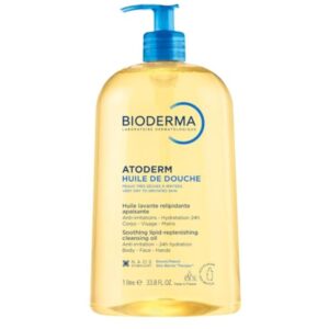 Bioderma Atoderm Huile De Douche Anti-Irritation Cleansing Oil Sensitive Dry To Atopic Skin, 1 Liter