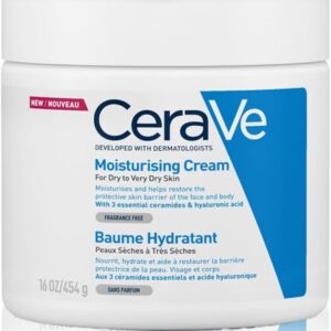 Cerave Moisturizing Cream for Dry Skin with Hyaluronic Acid 454G