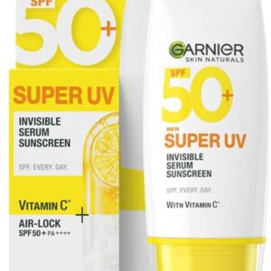 Garnier Serum Sunscreen SPF 50, Sunscreen Lotion for Face & Body, Hydrating, Anti-Aging, Moisturizing, 30 ml