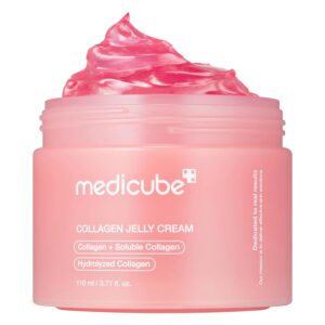 medicube Collagen Jelly Cream- Niacinamide & Freeze-Dried Hydrolyzed Collagen - Boosts skin's barrier hydration and gives 24h Glow & Lifted Look - No artificial color, Korean...